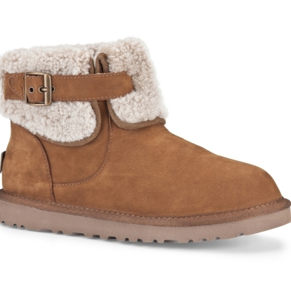 Ugg Australia Jocelin Shearling Buckle Boots ankle booties shoes sz 7 - Picture 14 of 14